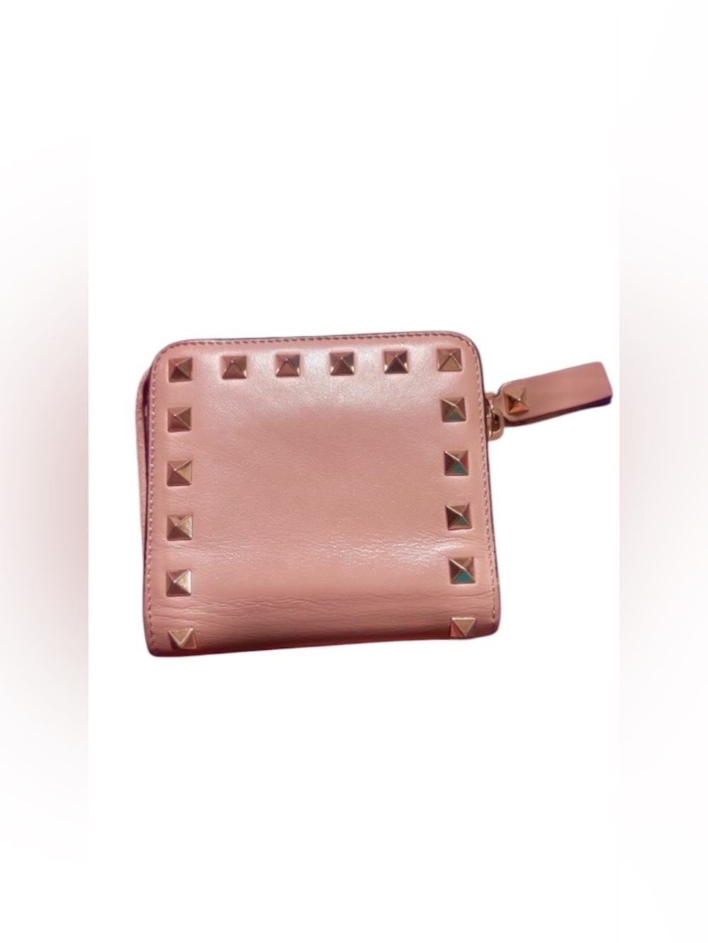 VALENTINO GARAVANI
Rockstud Accents Leather Compact Wallet 4.5” x 4” Approxi….. - Picture 12 of 14